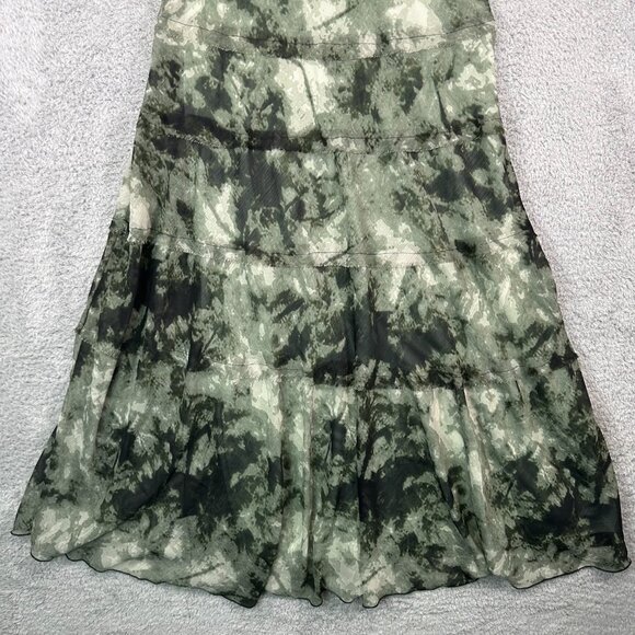 Simply Vera Wang Green Sleeveless Tie Dye Maxi Dress - Picture 4 of 8
